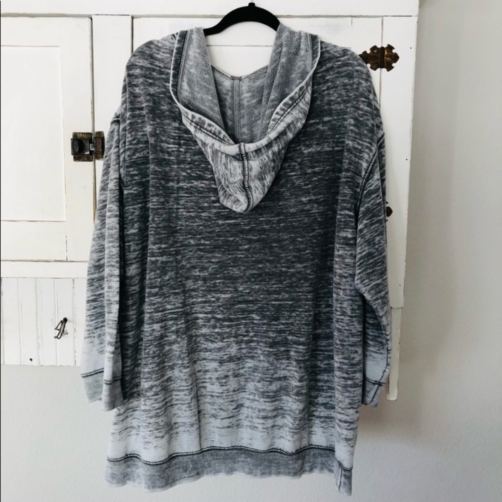 Free people distressed hoodie size Large